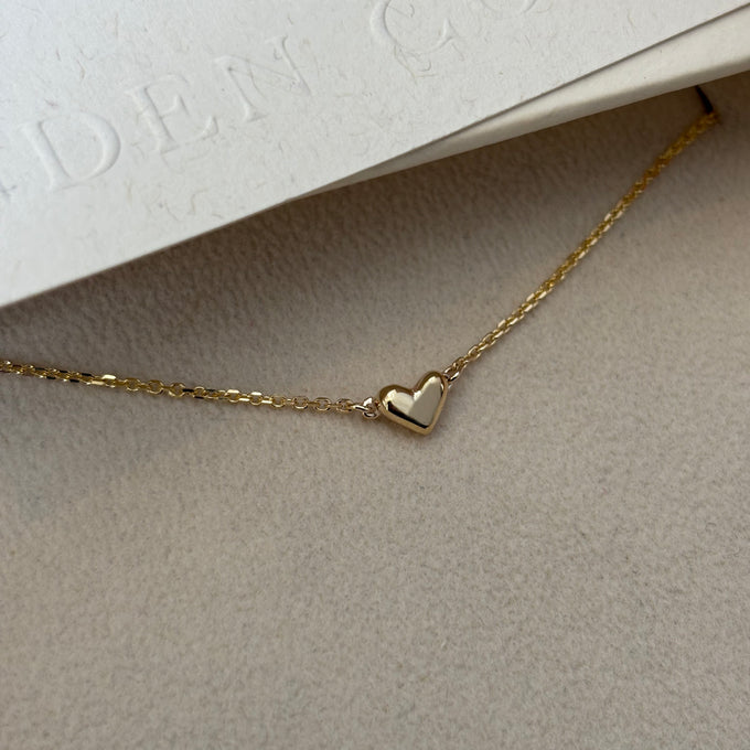 Mini Heart Bracelet | Yellow Gold