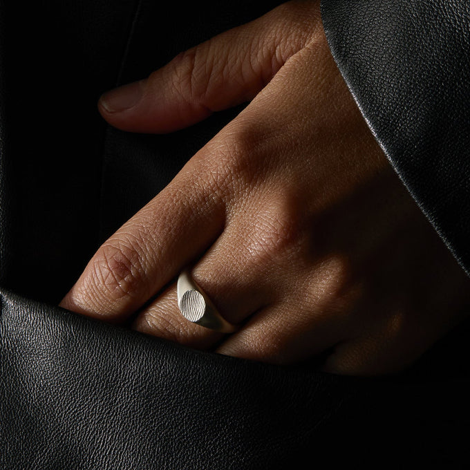 Impression™ Petite Signet Ring | Silver