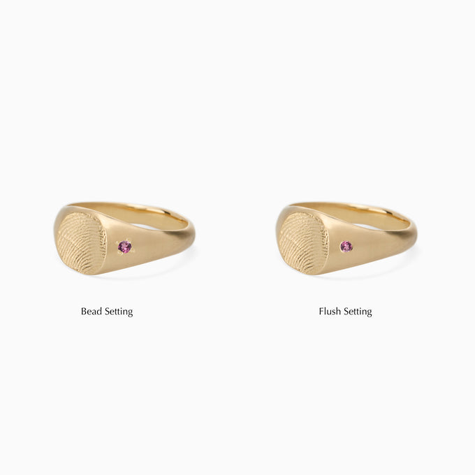 Impression™ Petite Signet Ring | Yellow Gold