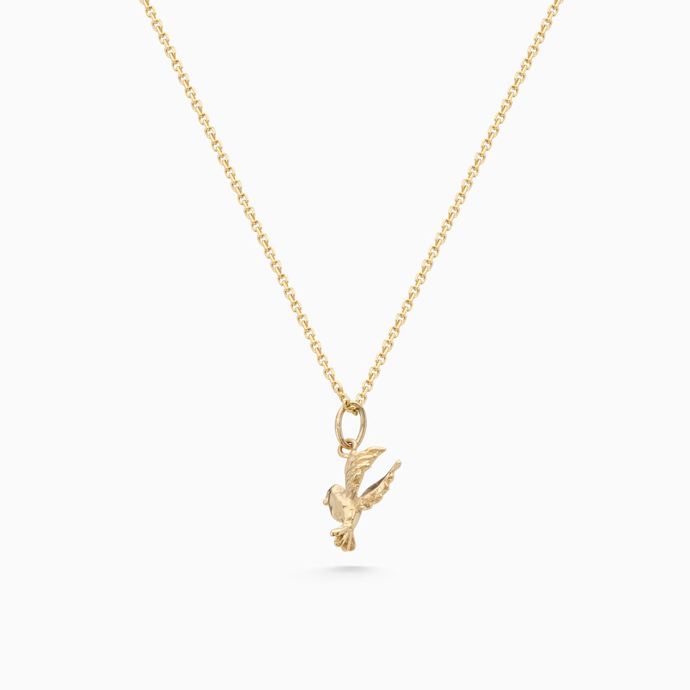 Bluebird Pendant | Yellow Gold