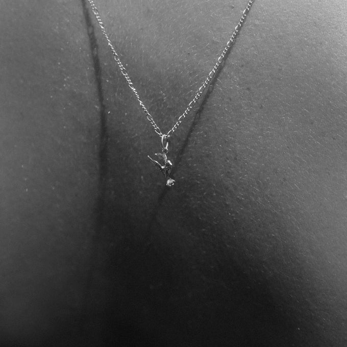 Bluebird Pendant | White Gold