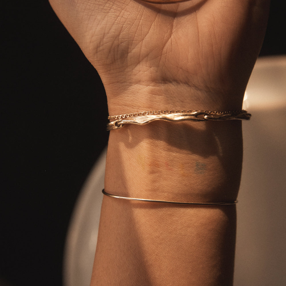 Sculpt Bracelet | Rose Gold