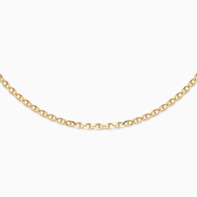 Anchor Chain Necklace | Solid Gold