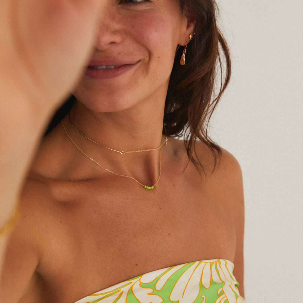 Birthstone Ingot Drop Earrings | Solid Yellow