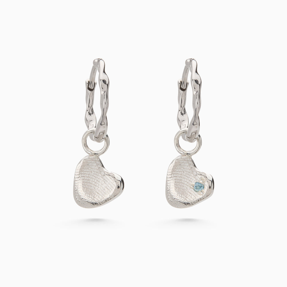 Impression™ Heart Earring Charm | Silver