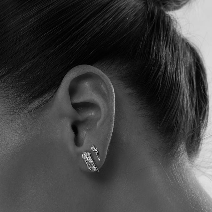 Linen Ear Pin 3.0 | Silver