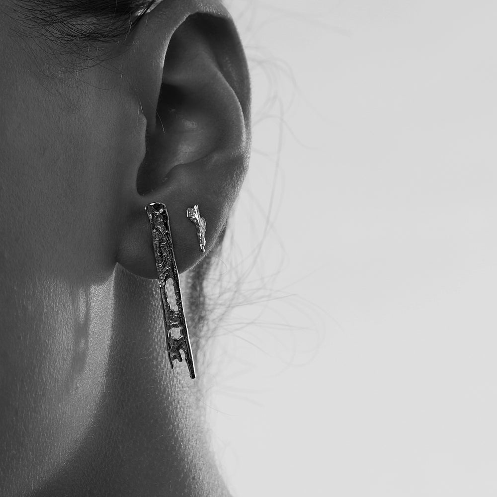 Linen Ear Pin 1.0 | Silver