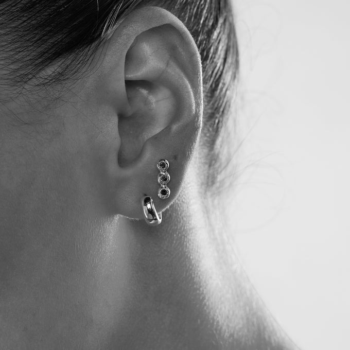 Collective Stone Stud | White Gold