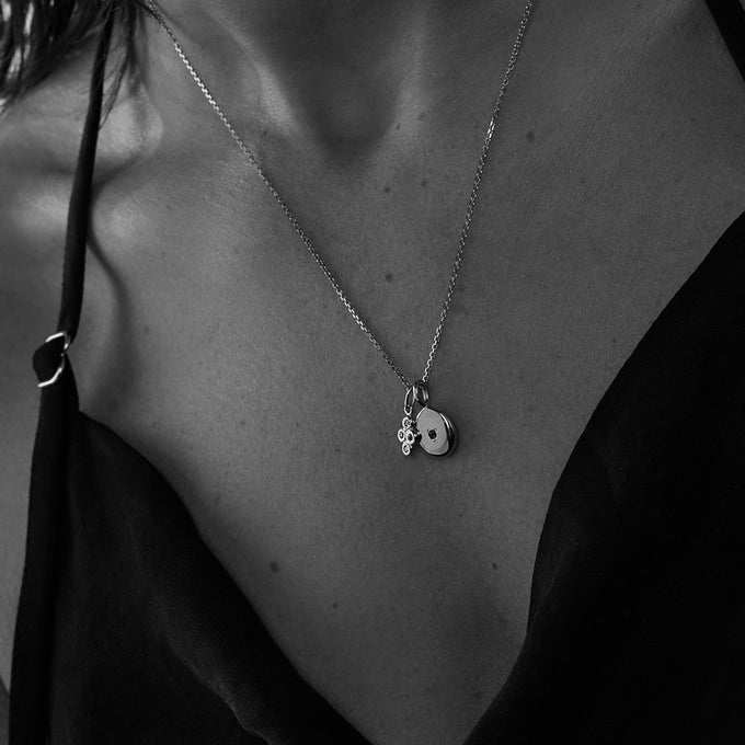 Ingot 2.0 Stone Pendant | Silver