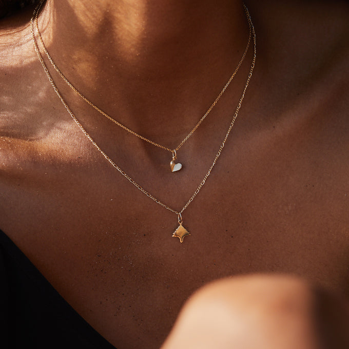 Open Heart Charm | Gold