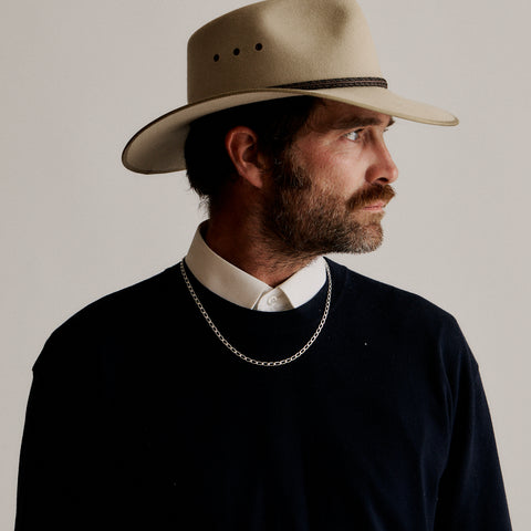 Fine Ribbon Link Necklace | Silver