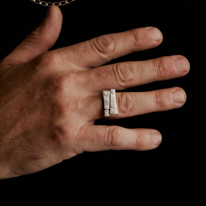 Veil Stone Ring | Silver