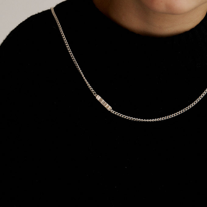 Anvil Tag Custom Necklace | Silver