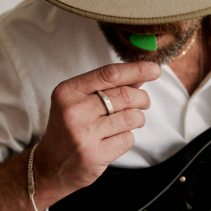 Swell Stone Ring | White Gold