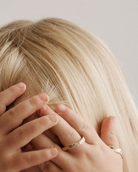 Narrow Ember Ring | Solid Yellow Gold