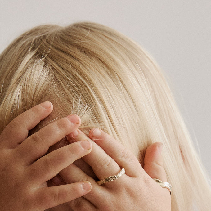 Narrow Ember Ring | Solid Yellow Gold