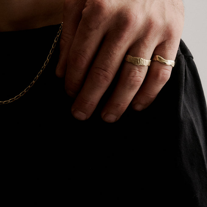 Narrow Ember Ring | Solid Yellow Gold