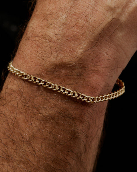 Curb Chain Bracelet | Yellow Gold