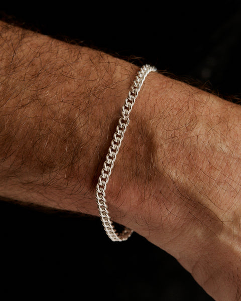 Curb Chain Bracelet | Silver