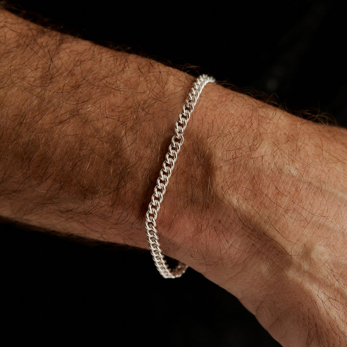 Curb Chain Bracelet | Silver