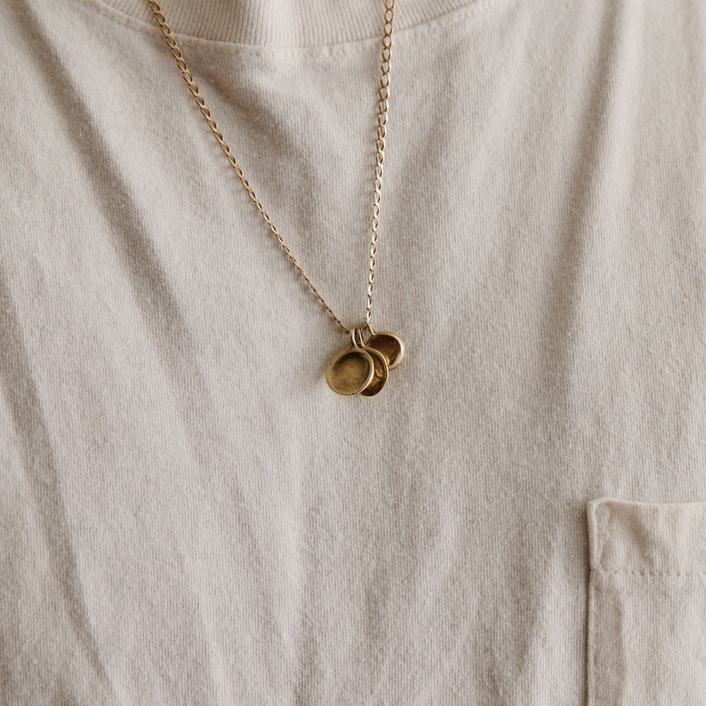 Fine Ribbon Link Necklace | Yellow Gold