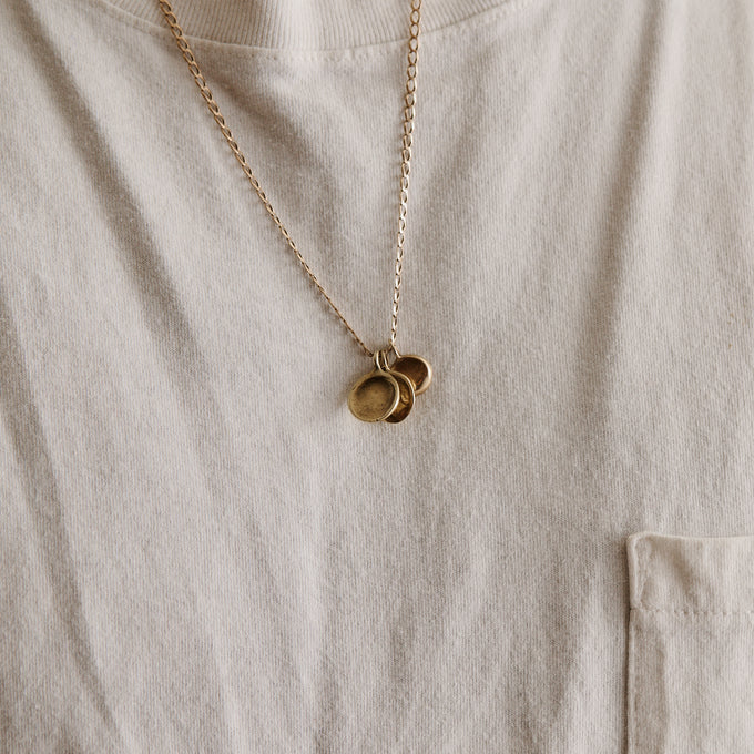 Fine Ribbon Link Necklace | Yellow Gold