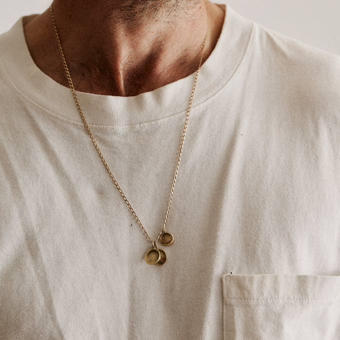 Fine Ribbon Link Necklace | Yellow Gold