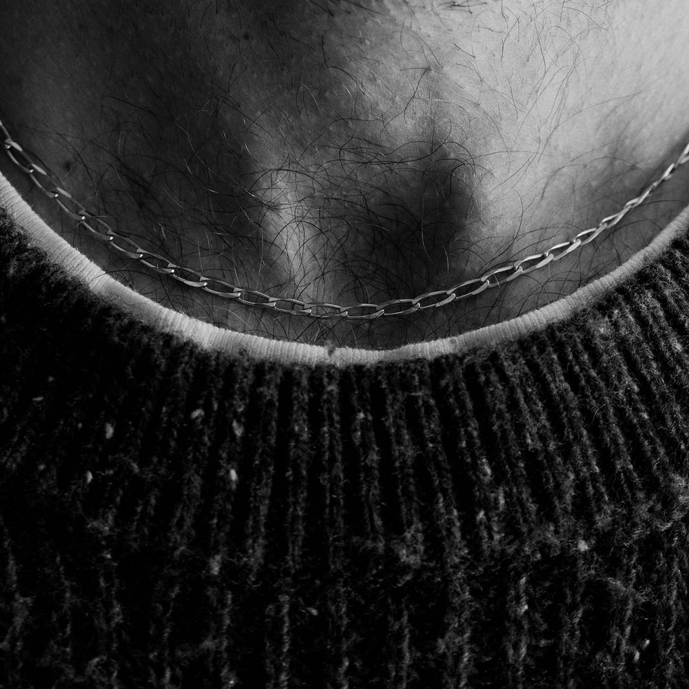 Fine Ribbon Link Necklace | Silver
