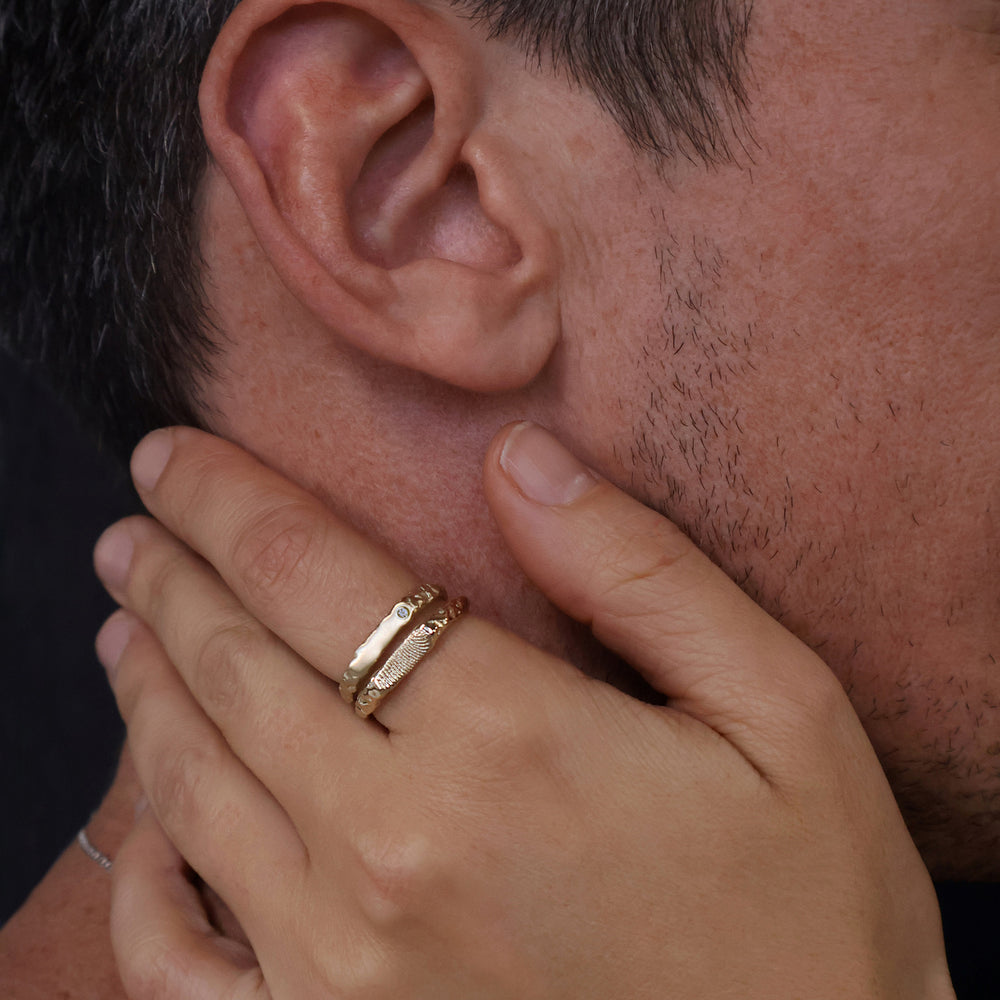 Custom Kindred Ring (Stones & Engraving) | Yellow Gold
