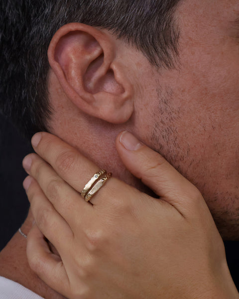 Custom Kindred Ring (Stones & Engraving) | Yellow Gold