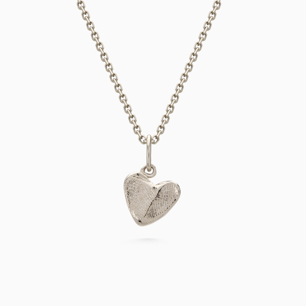Impression™ Heart Pendant | White Gold