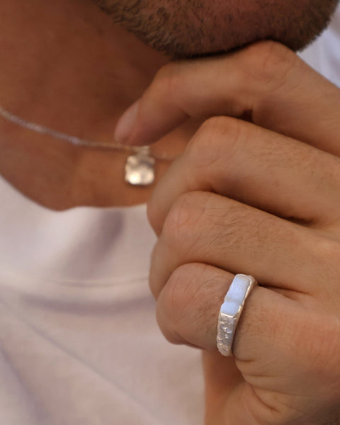 Engraved Mason Ring | Silver
