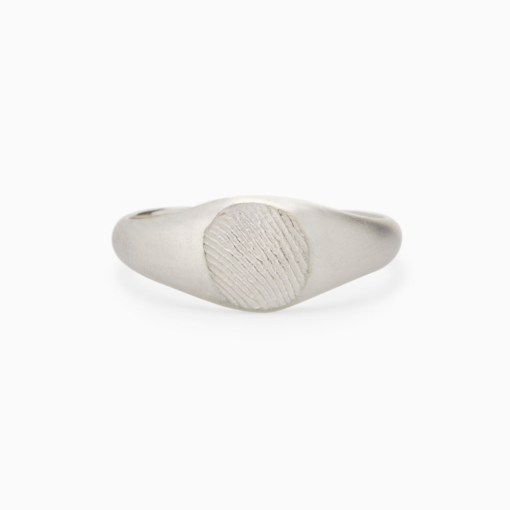 Impression™ Petite Signet Ring | Silver