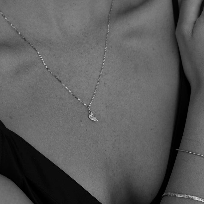 Angel Wing Charm | Silver