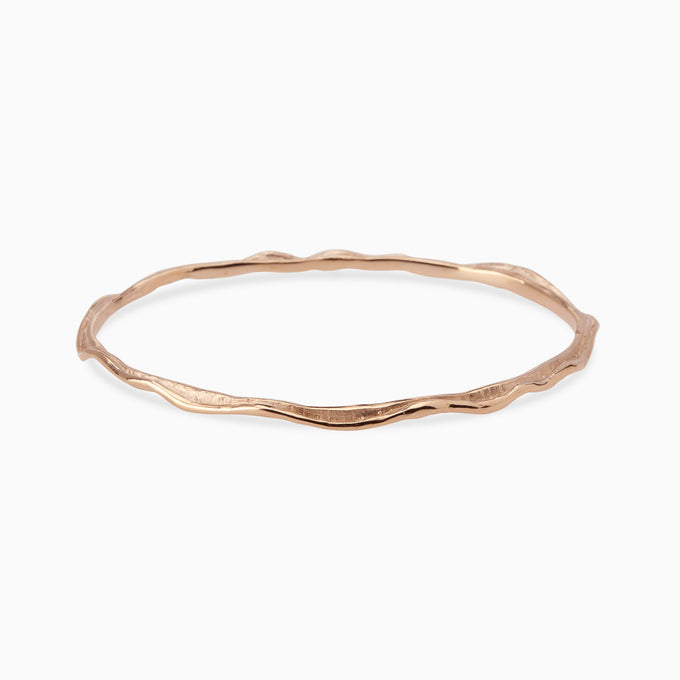 Sculpt Bangle | Rose Gold