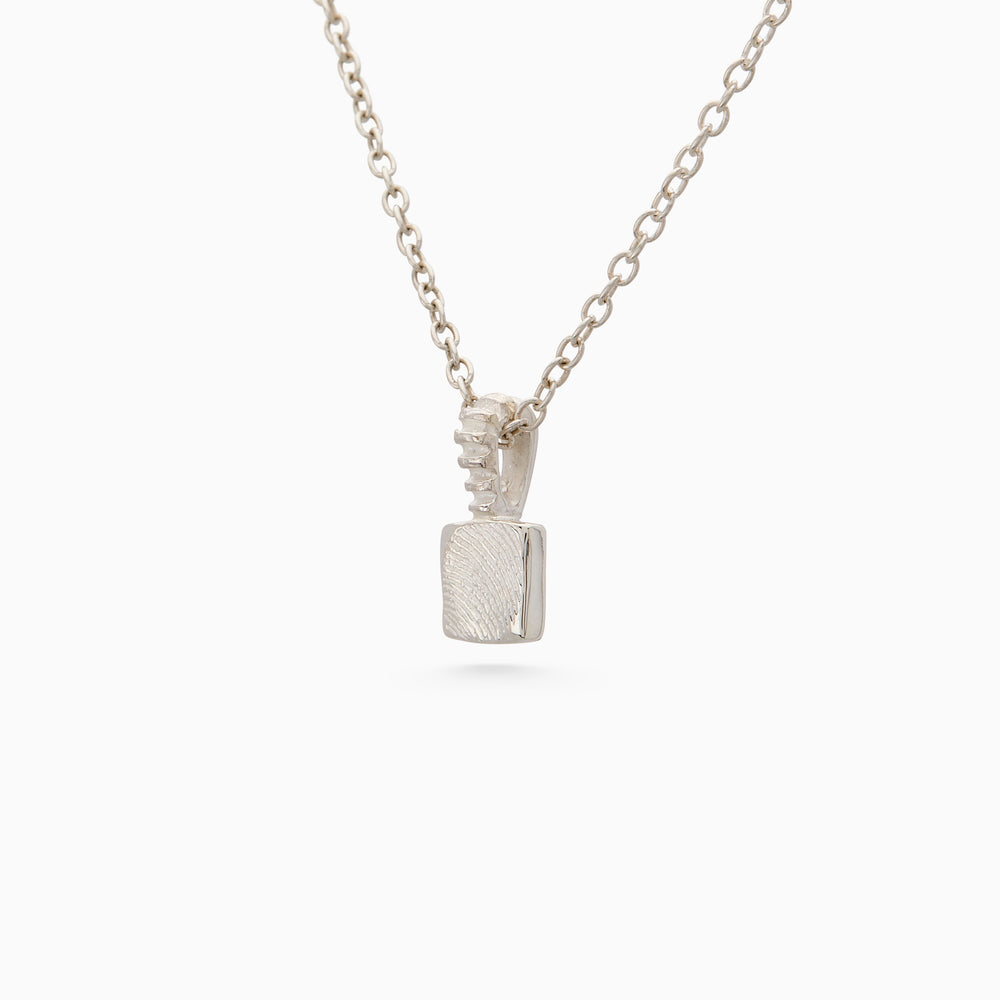 Impression™ Slate Pendant | White Gold