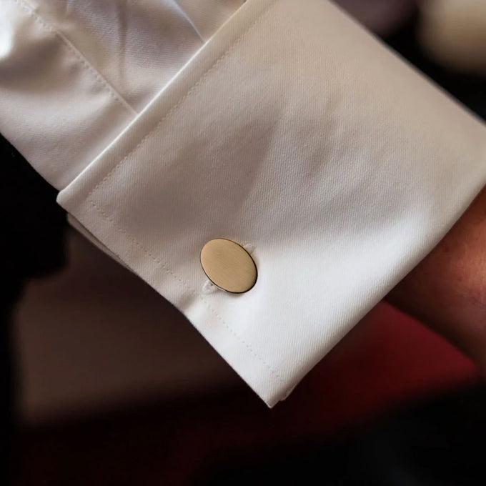 Halo Cufflinks | Yellow Gold