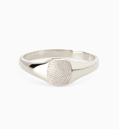 Impression™ Petite Square Signet Ring | Silver