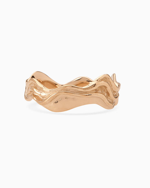 Sculpt Band Ring | Rose Gold