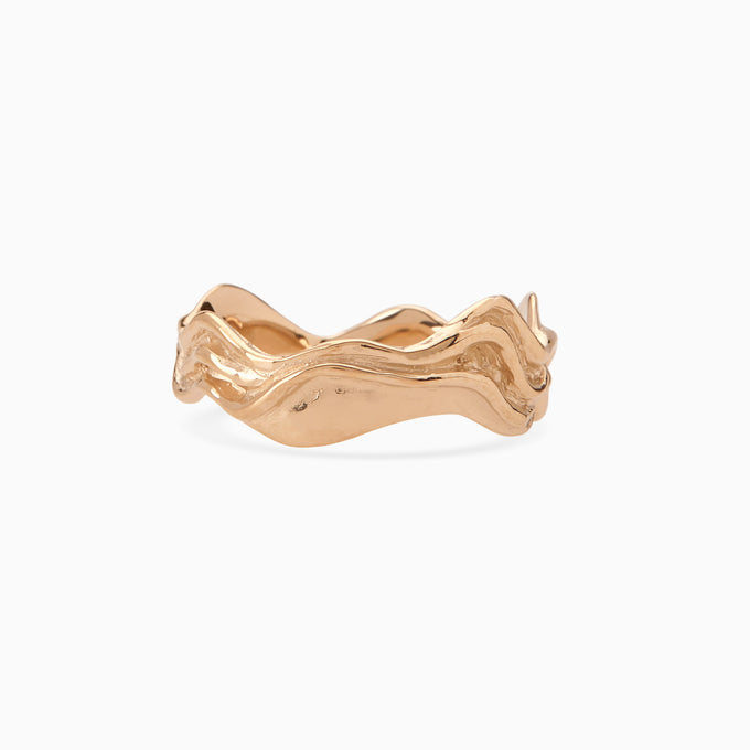 Sculpt Band Ring | Rose Gold