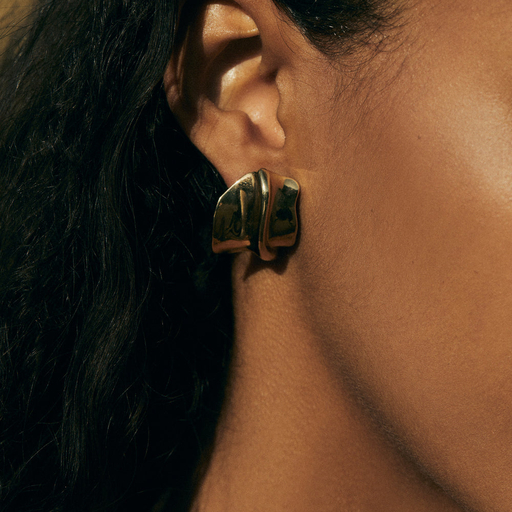 Flow Earrings | Gold