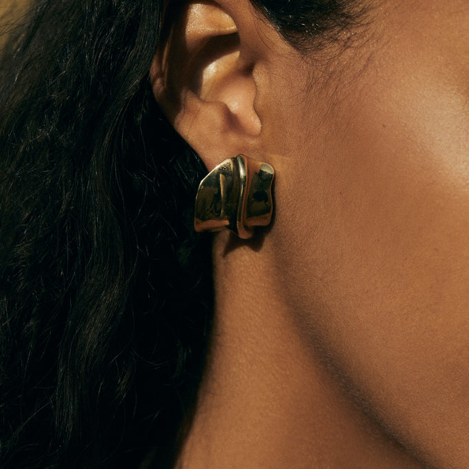 Flow Earrings | Gold