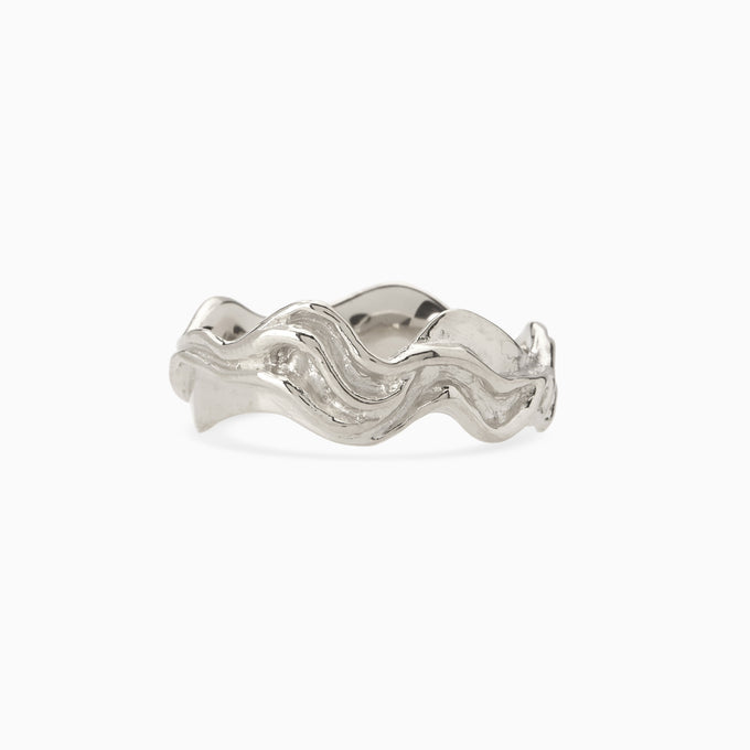 Sculpt Band Ring | Silver