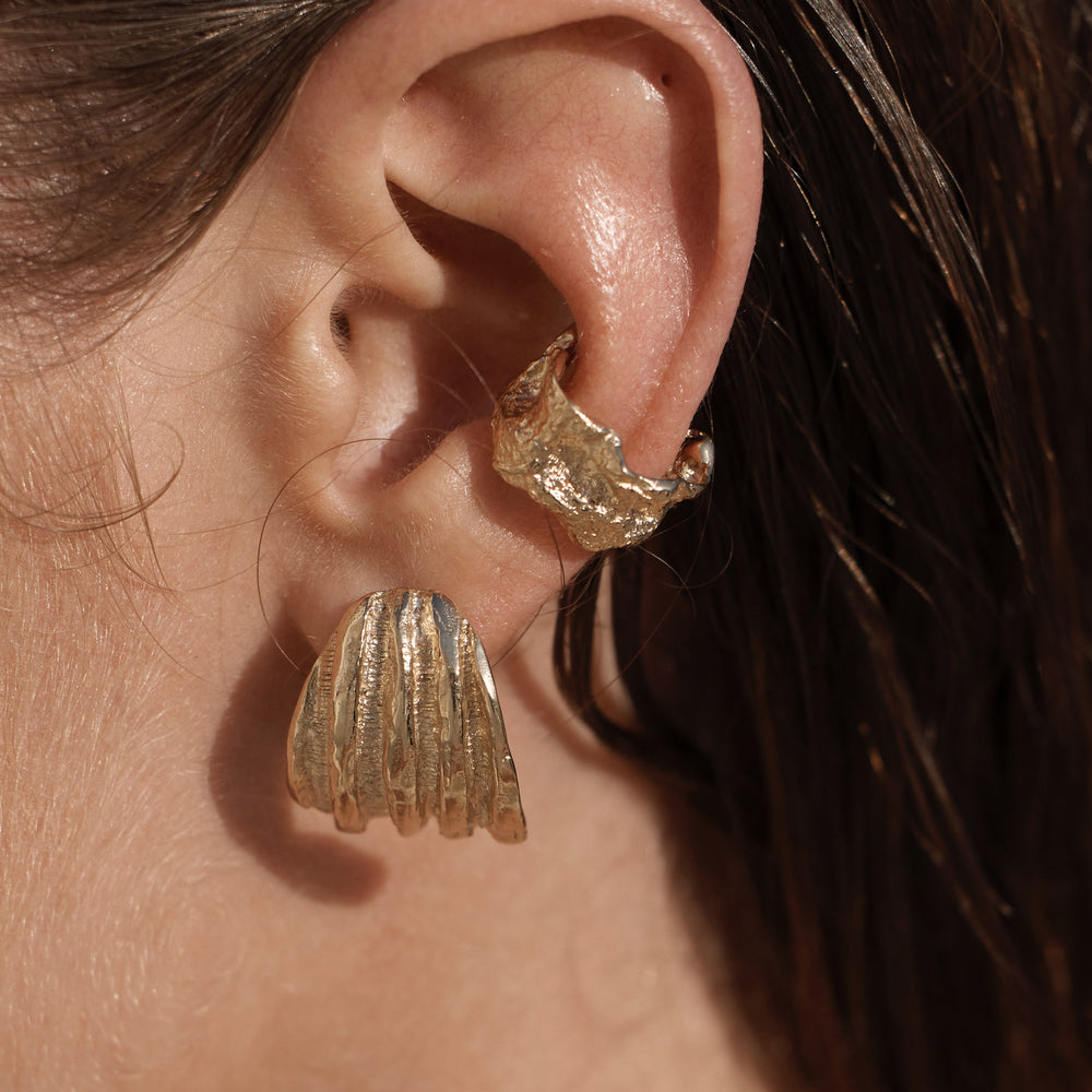 Linen Ear Cuff | Gold | Ready To Ship