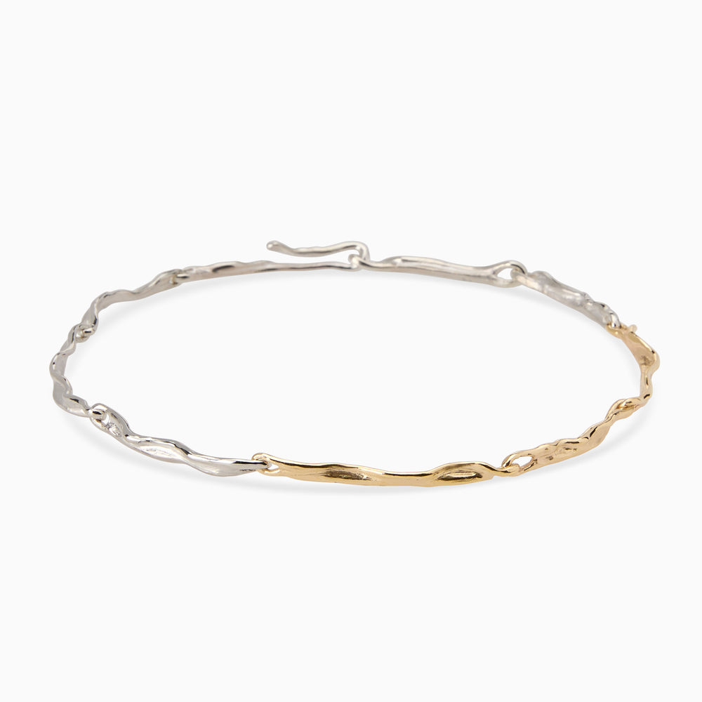 Sculpt Necklace | Mixed Metal
