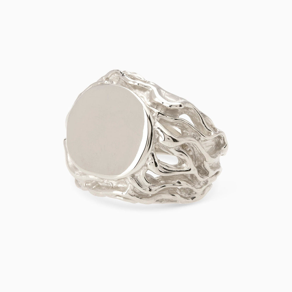 Ivy Signet Ring | Silver
