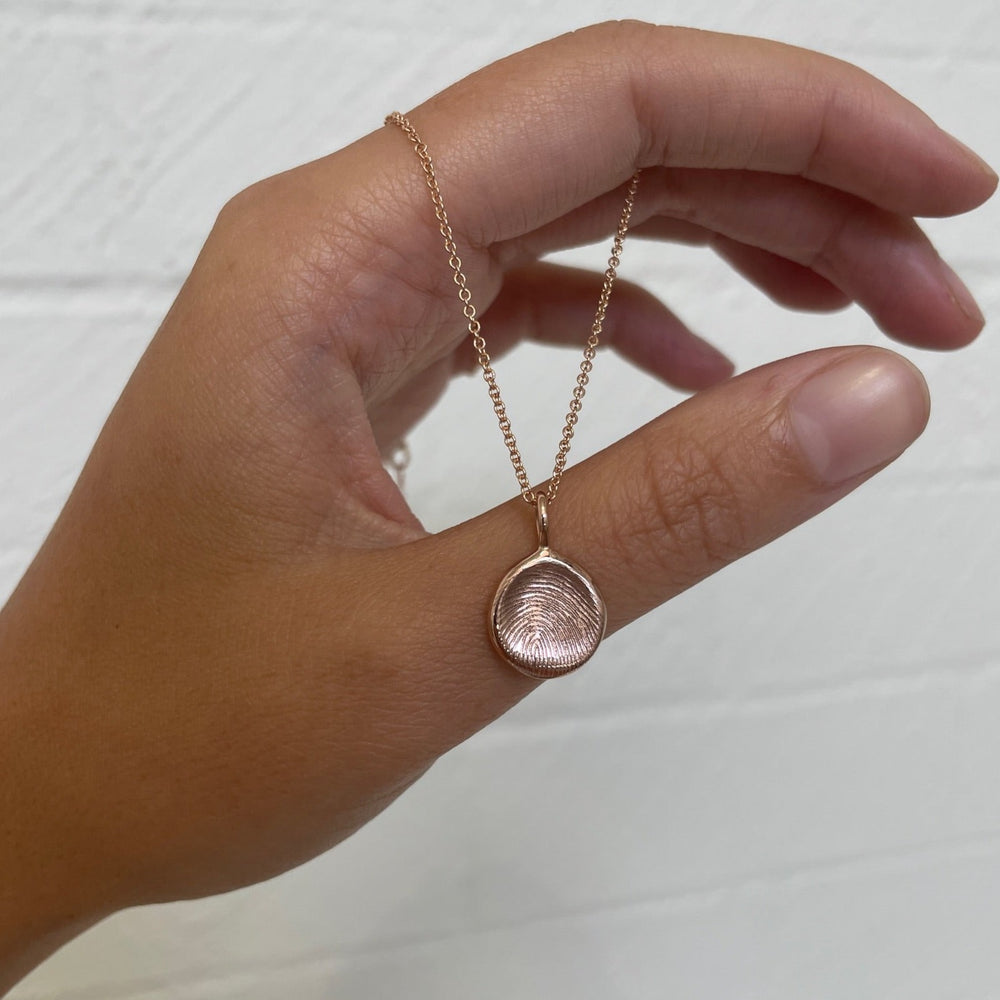 Custom Engraved Pendant | Rose Gold