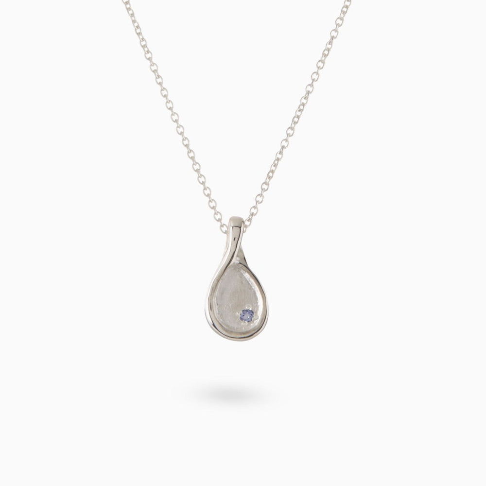 Custom Forma Pendant (Stones & Engraving) | Silver