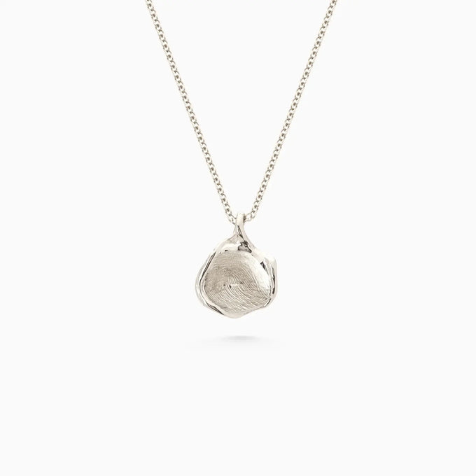 Custom Engraved Wave Pendant | Silver