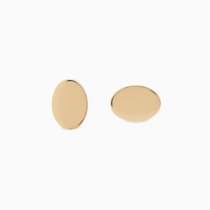 Custom Engraved Halo Cufflinks  | Yellow Gold